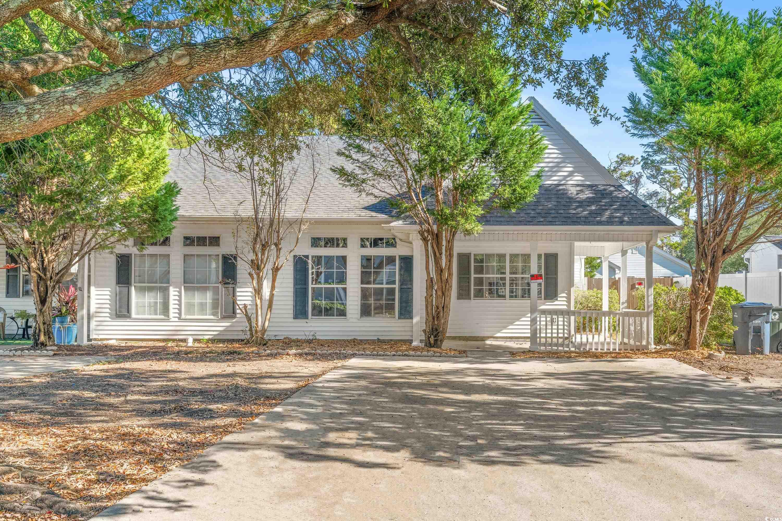 View of front facade with covered porch