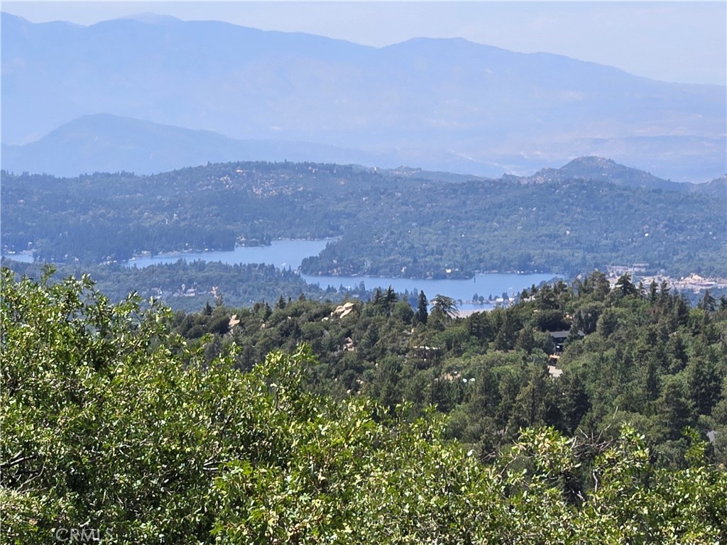 a view of city and mountain