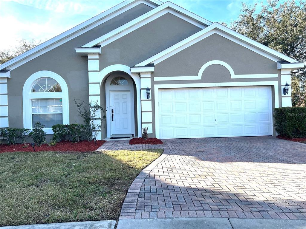 a front view of a house