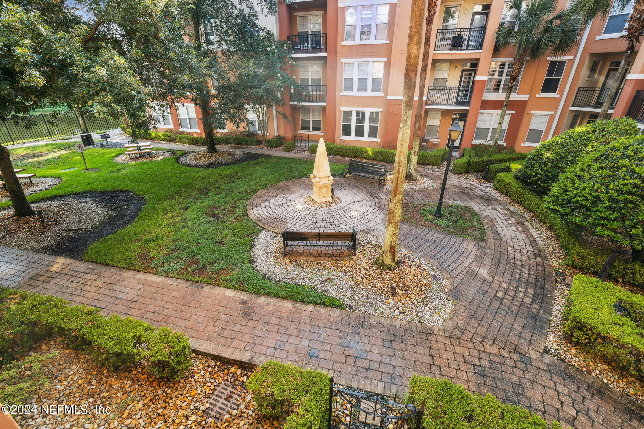 View from Unit of Courtyard