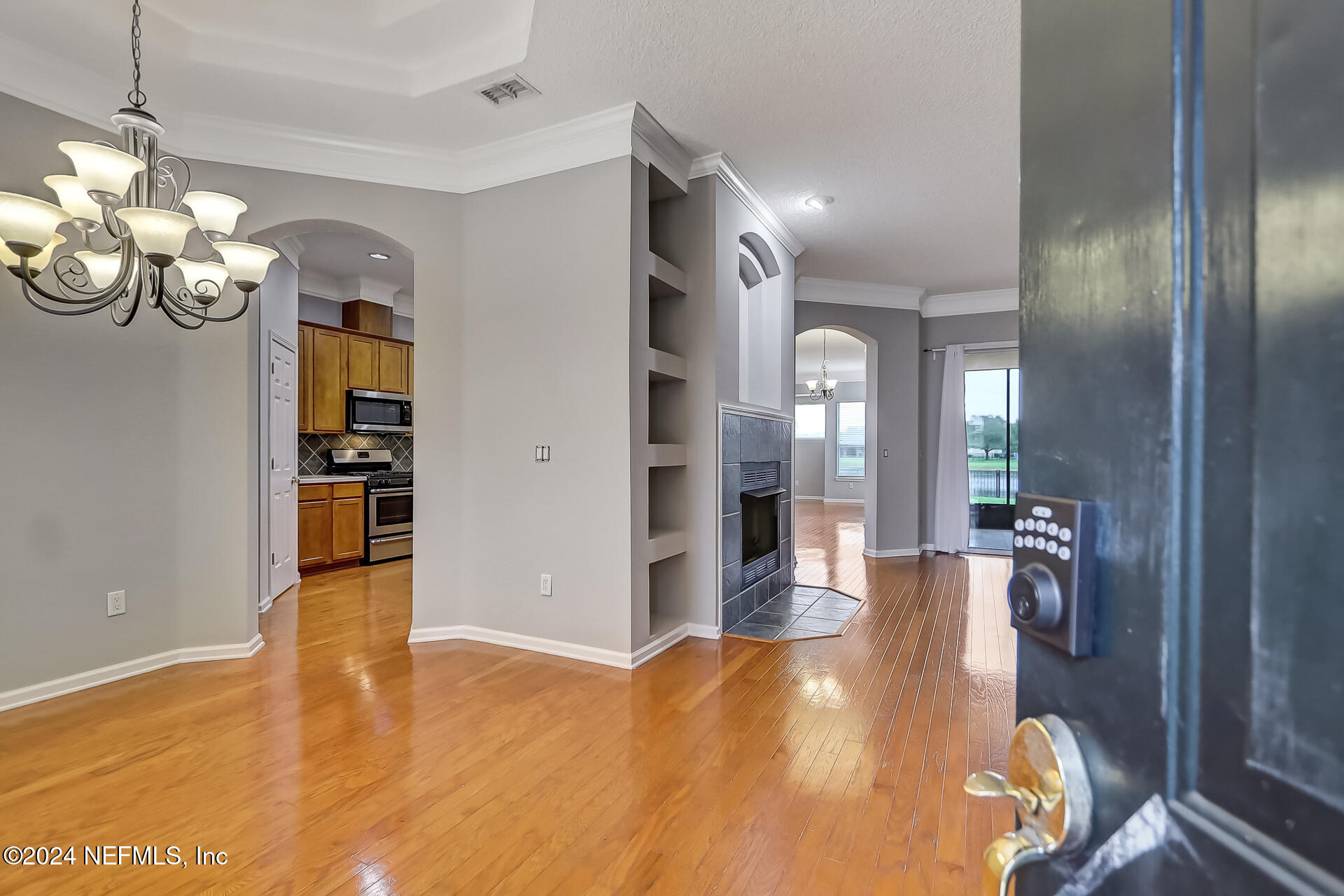 a view of a living room