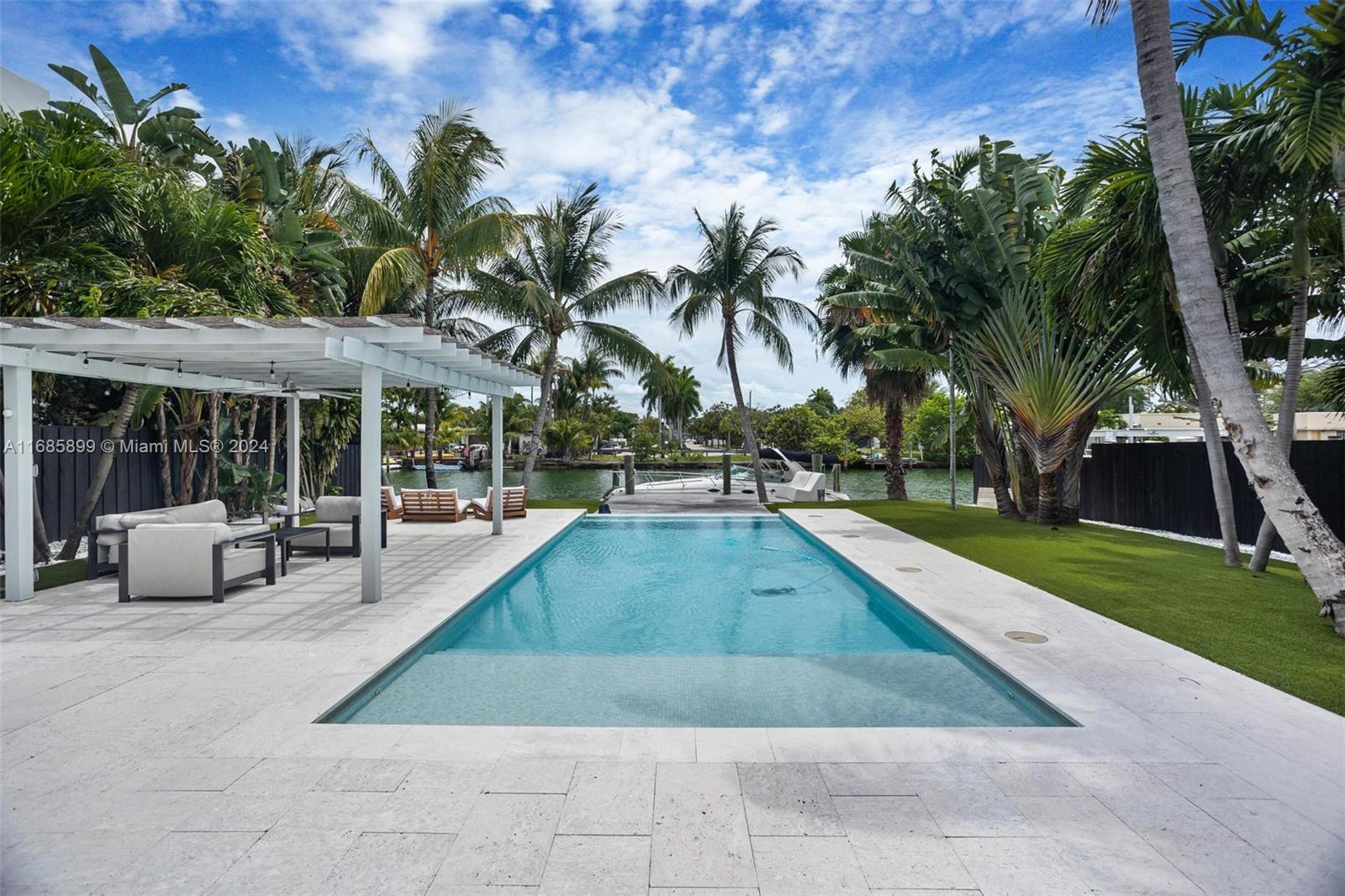 a view of outdoor space yard deck patio and swimming pool