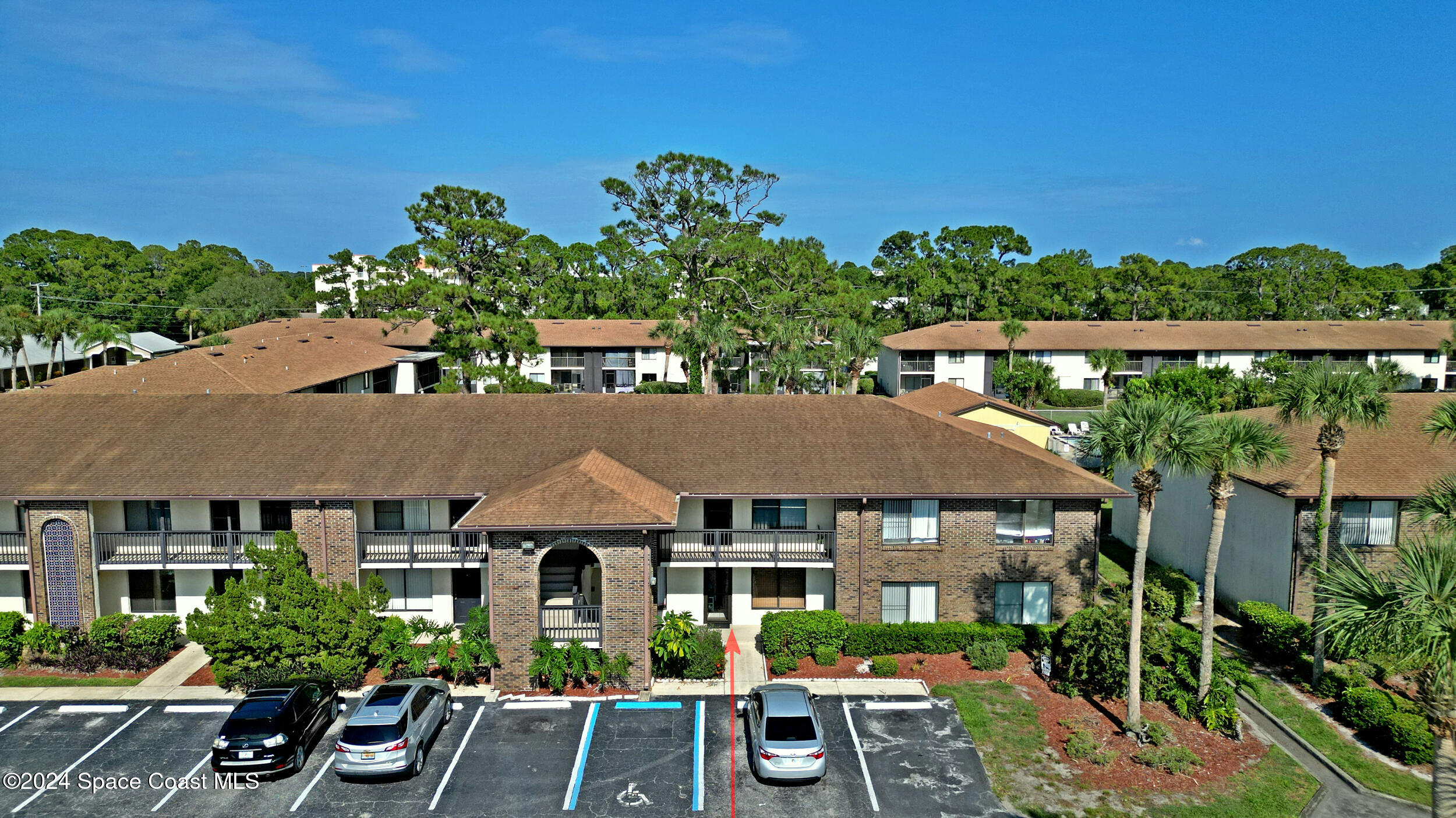 an aerial view of multiple house