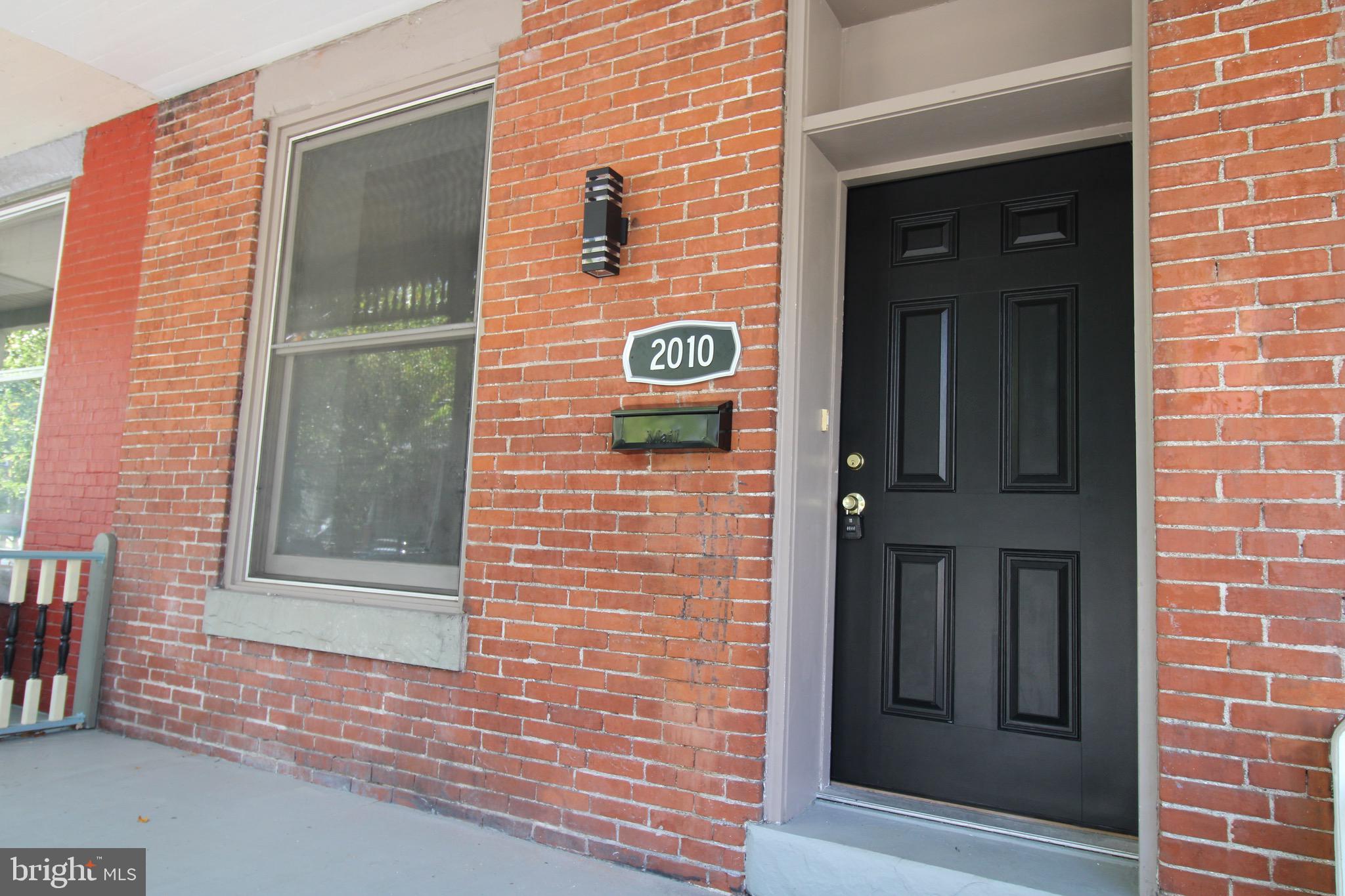 a view of front door of house