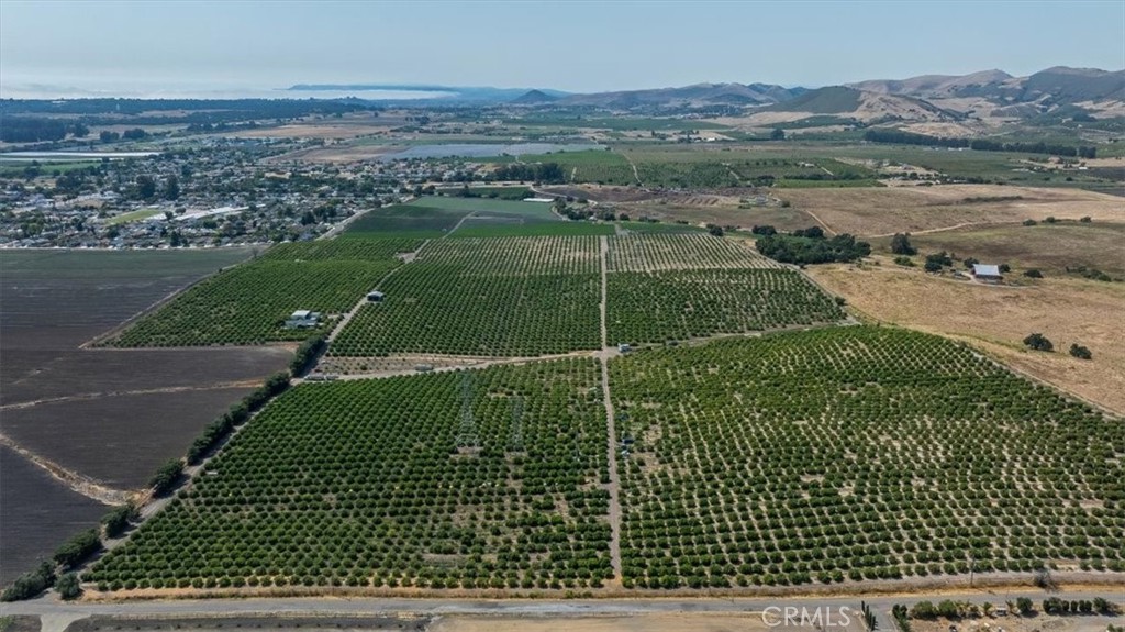 an aerial view of a residential houses