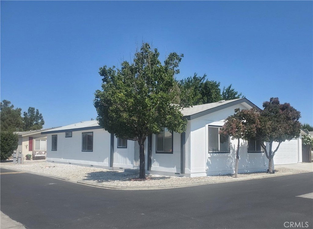 a house with tree in front of it