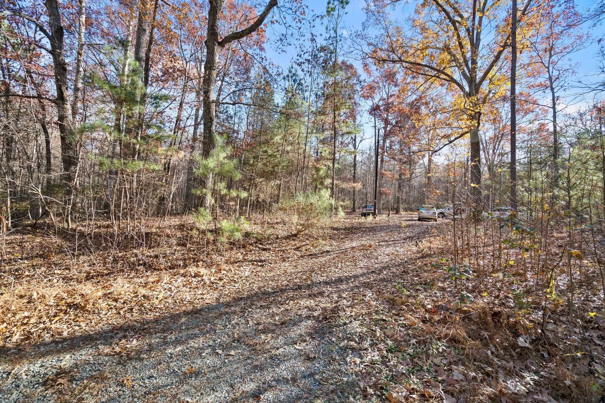 a view of open space with green space