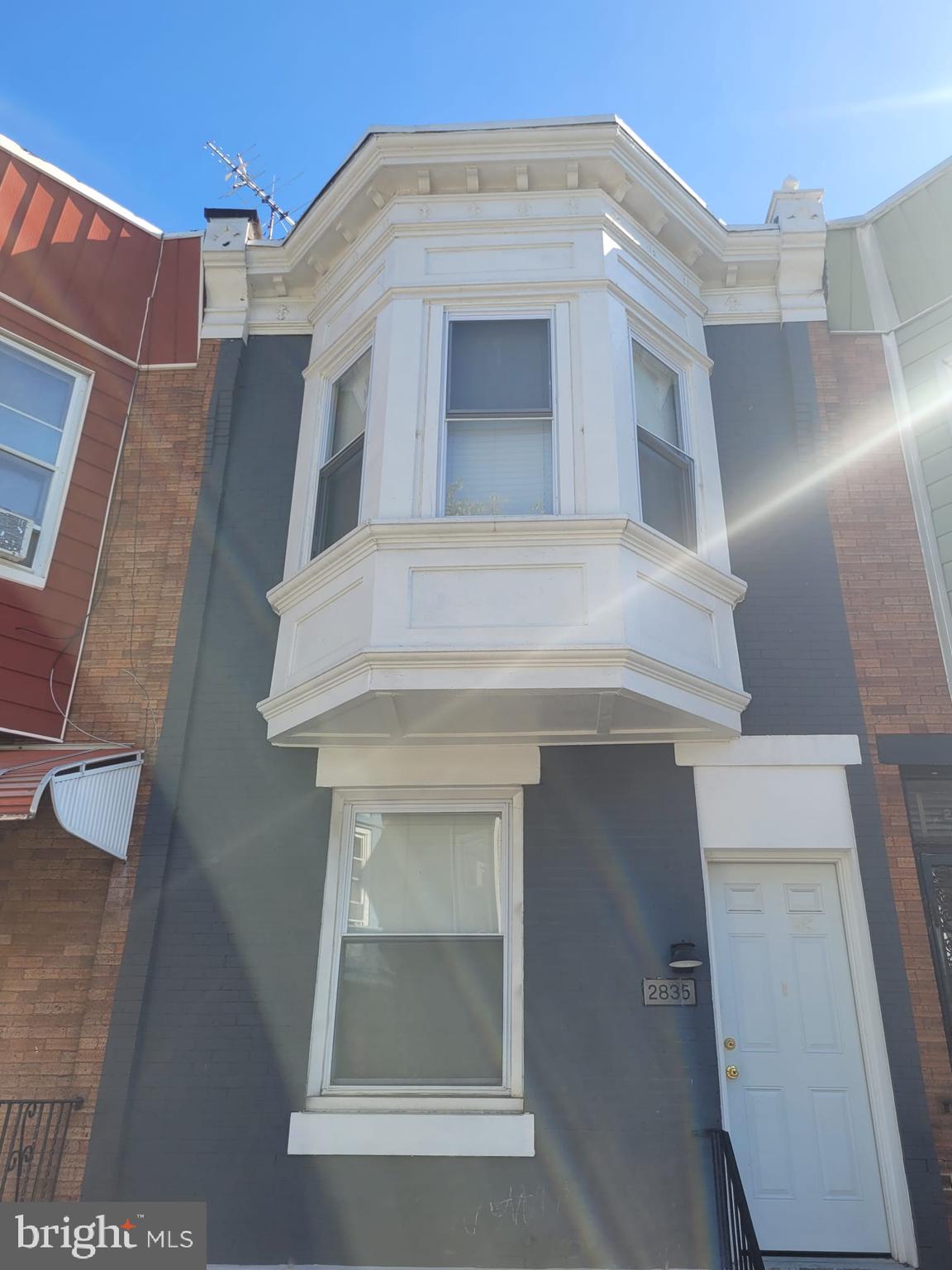 a view of a white door of the house