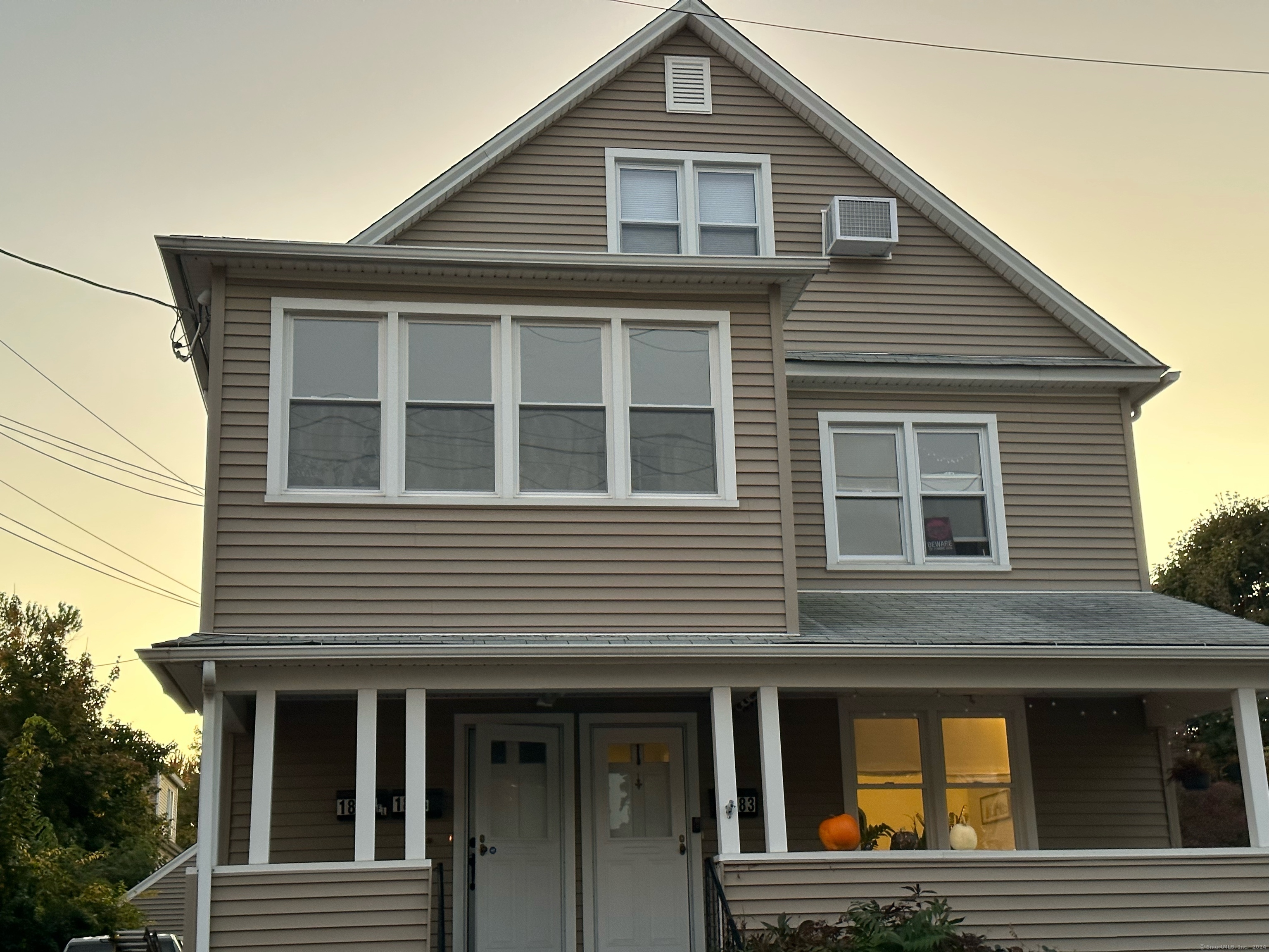 a front view of a house