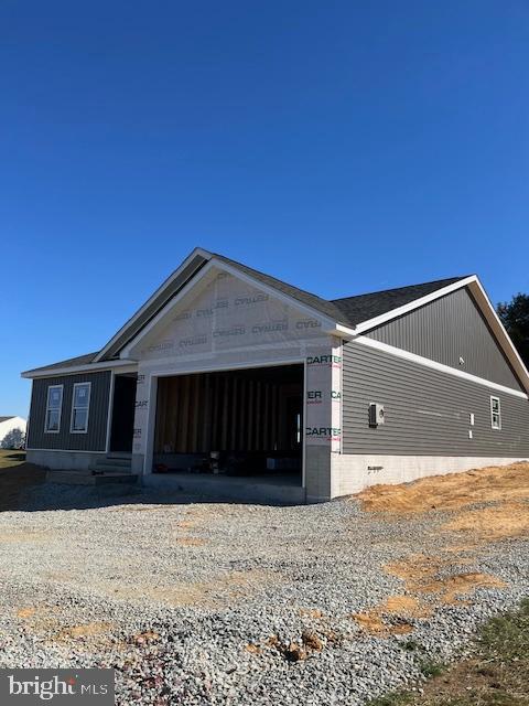 a front view of a house