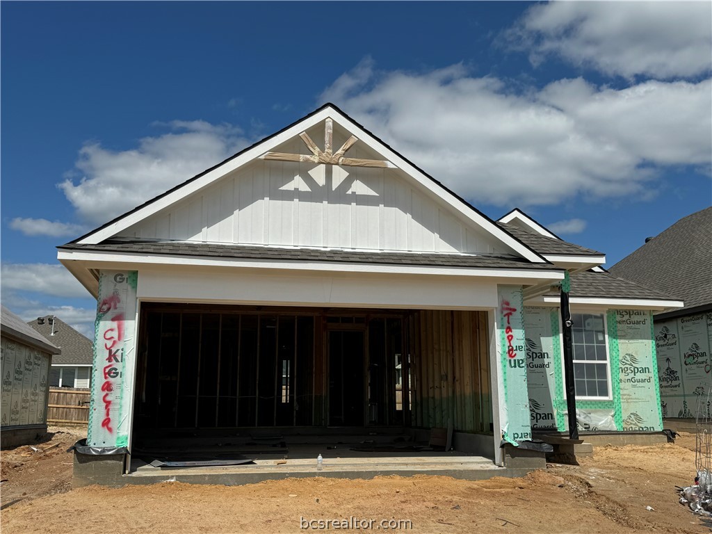 a front view of a house