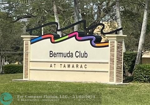 Bermuda Club sign