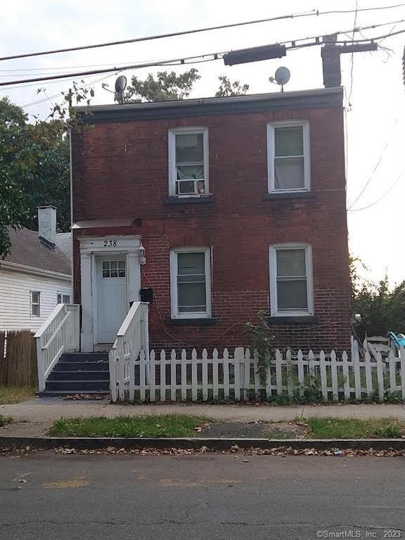 a front view of a house