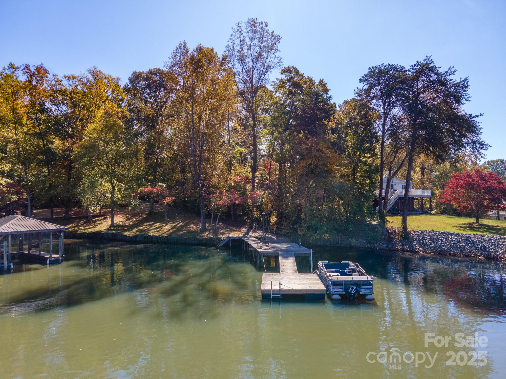 a view of boat and lake view