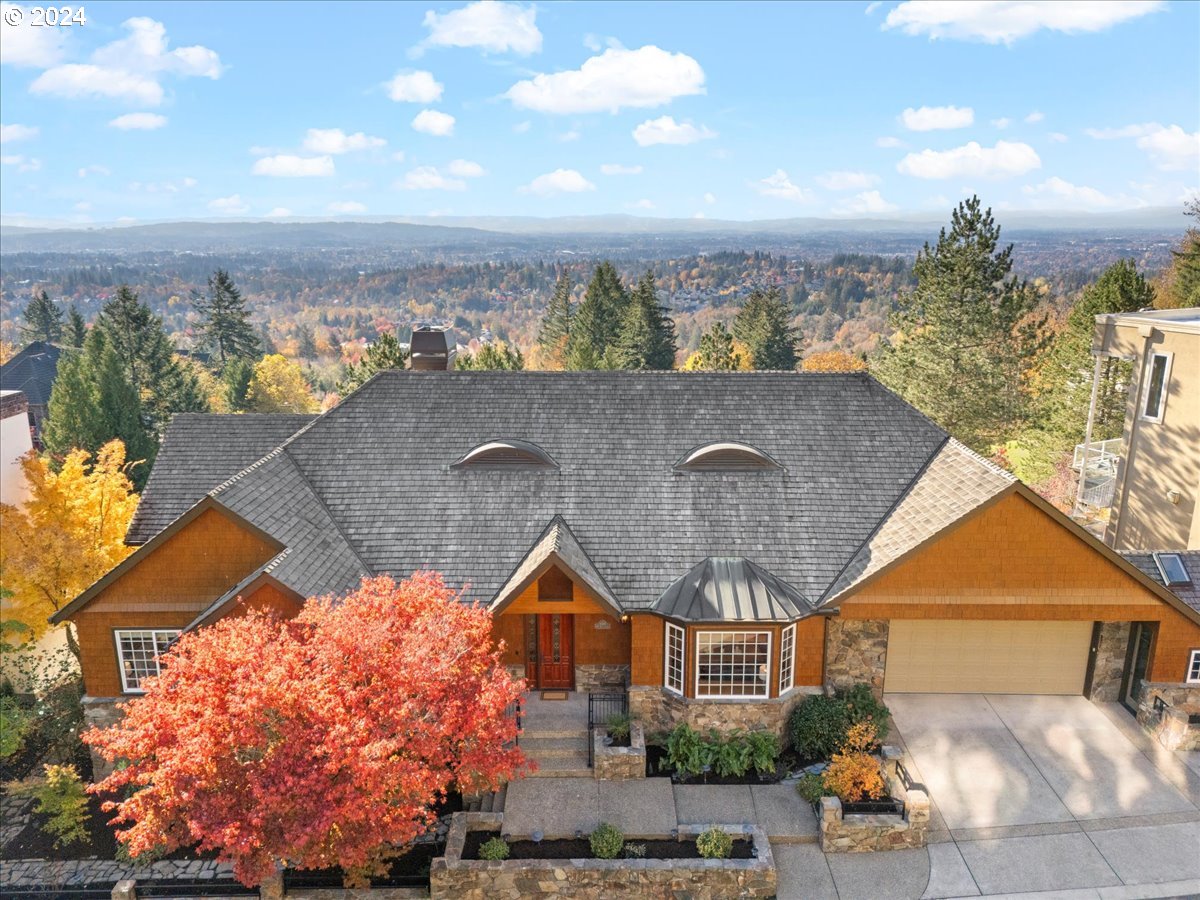 an aerial view of multiple house