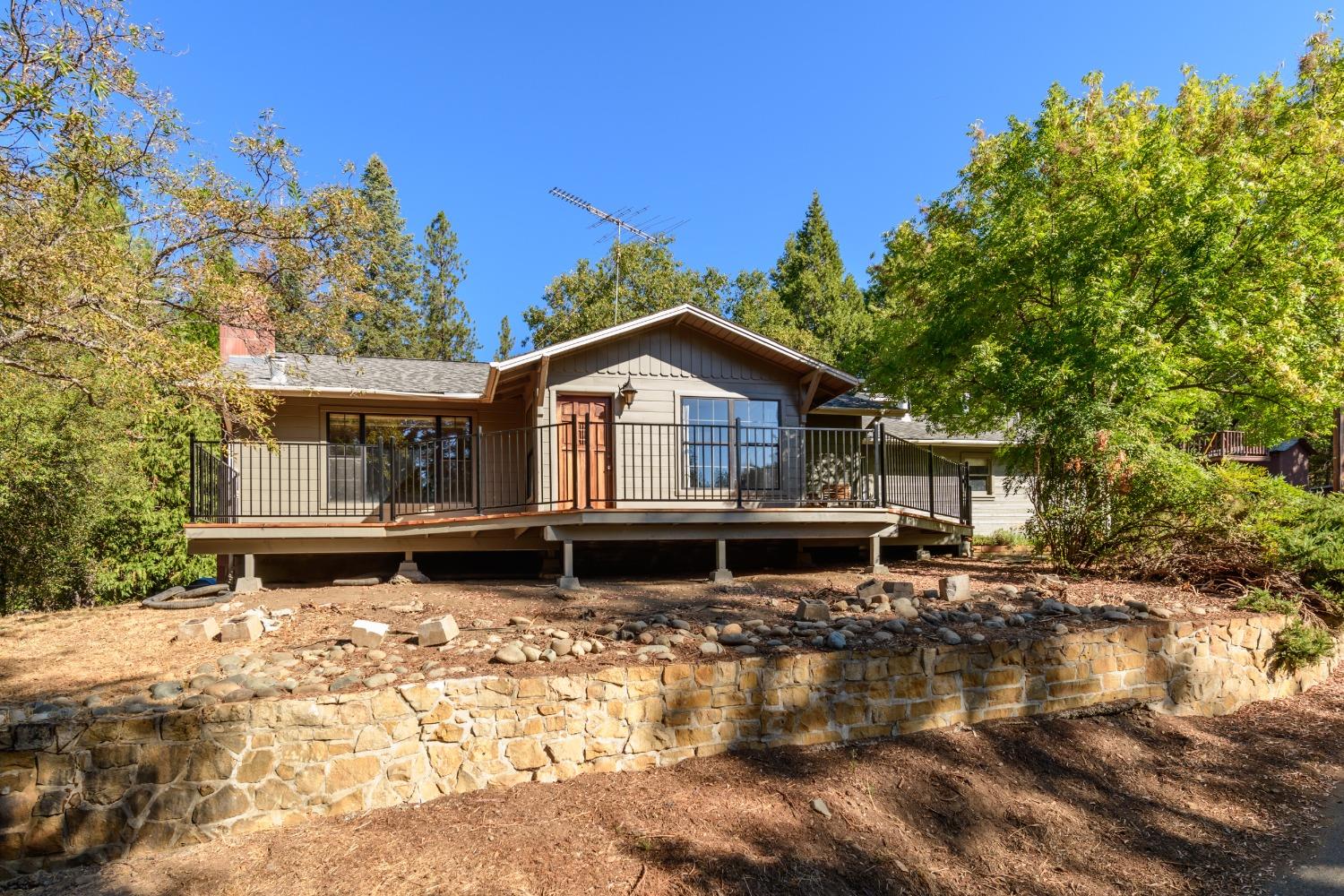 a house view with a garden space