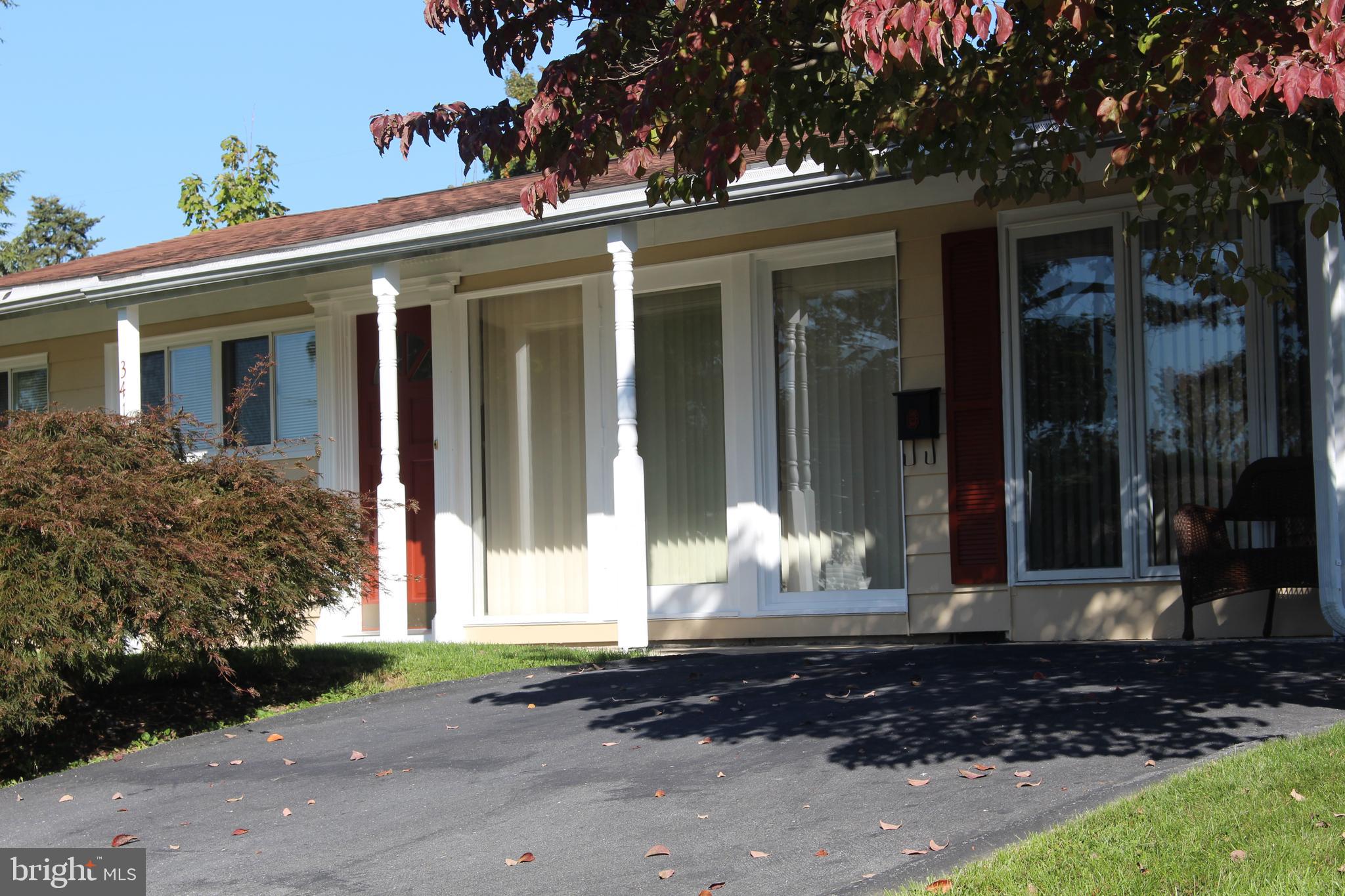 a front view of a house