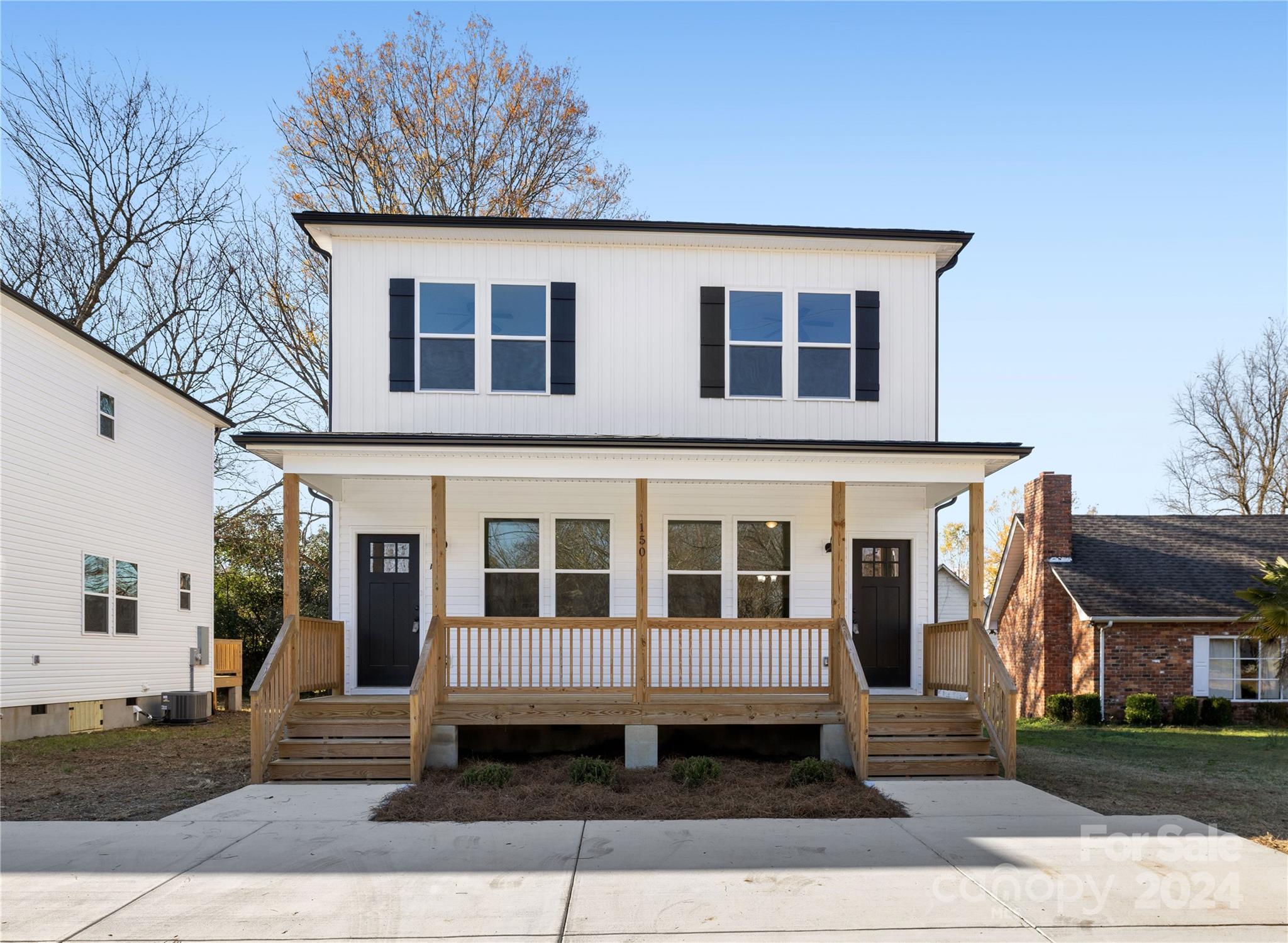 a house view with a outdoor space