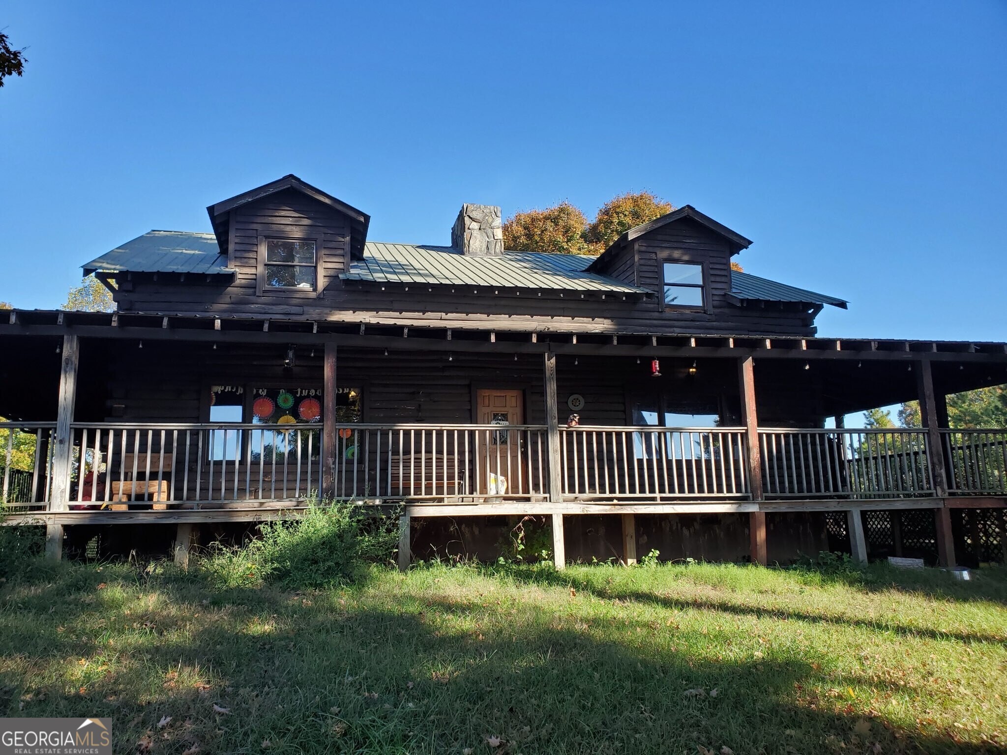 a front view of a house having yard