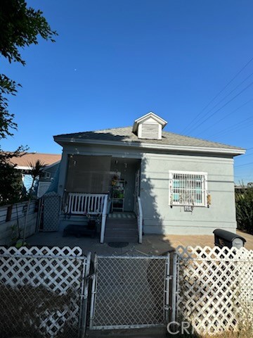 a front view of a house