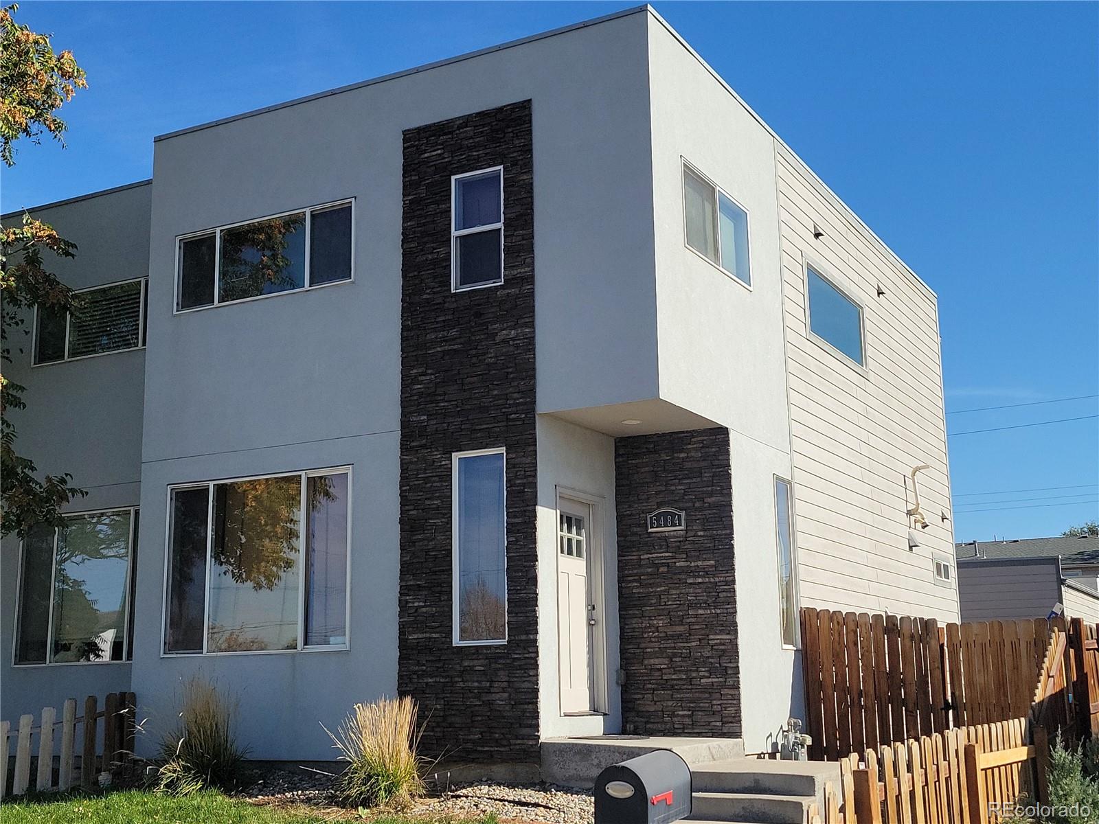 a front view of a house