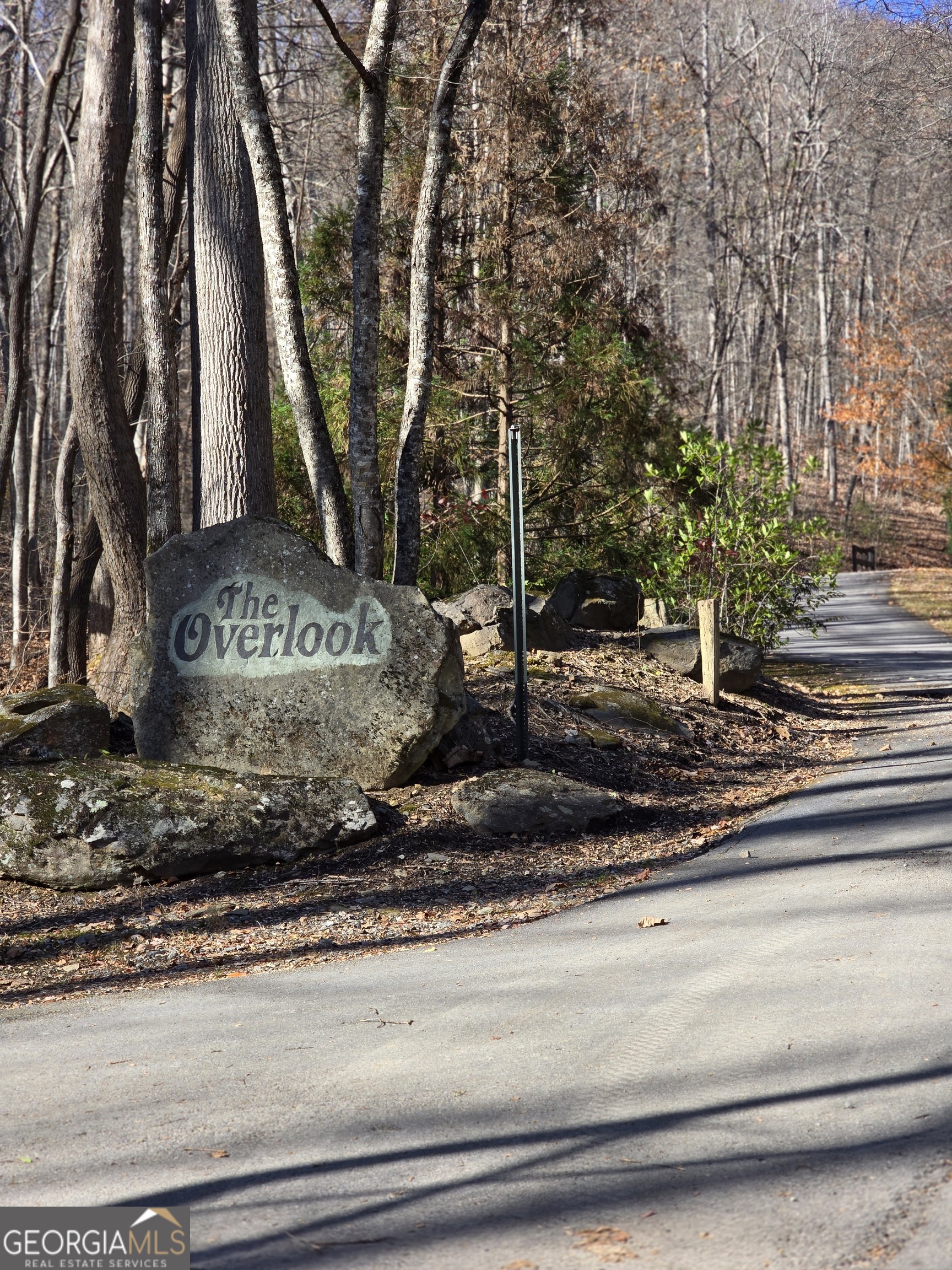 a view of a sign board