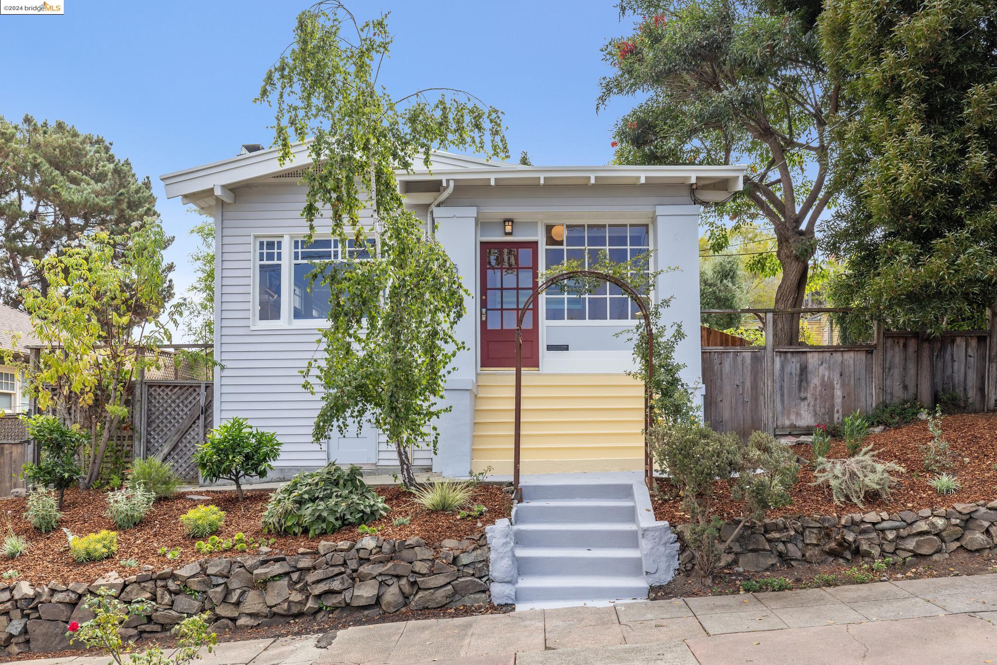 a front view of a house