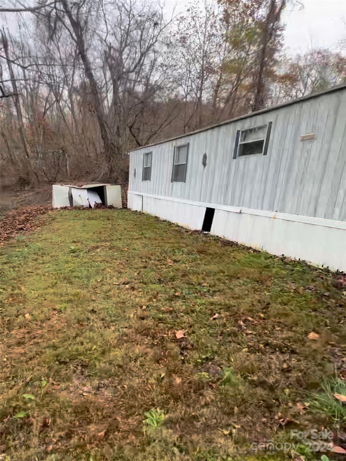 a backyard of a house