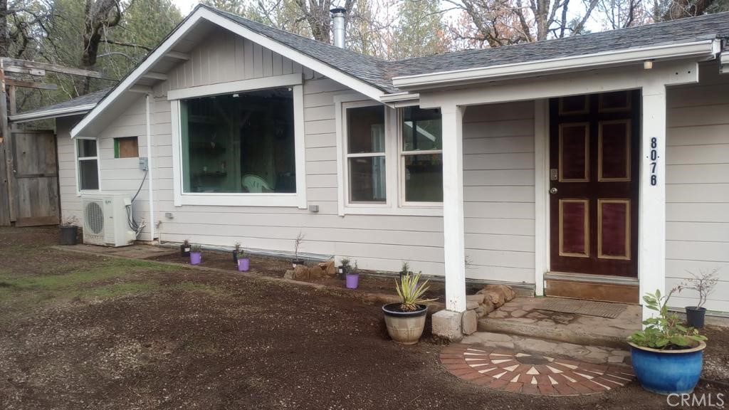 a view of a house with patio