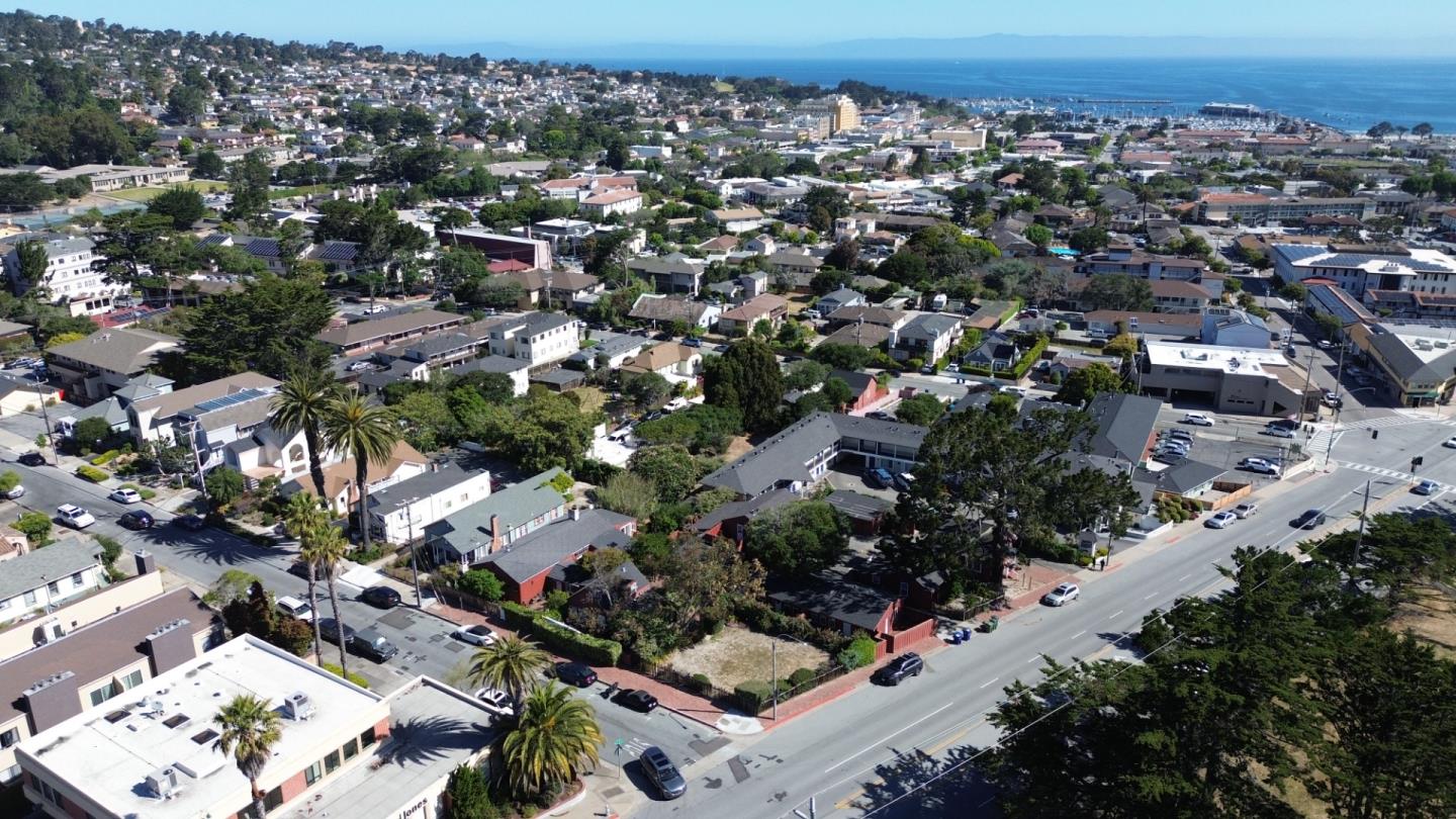 an aerial view of multiple house