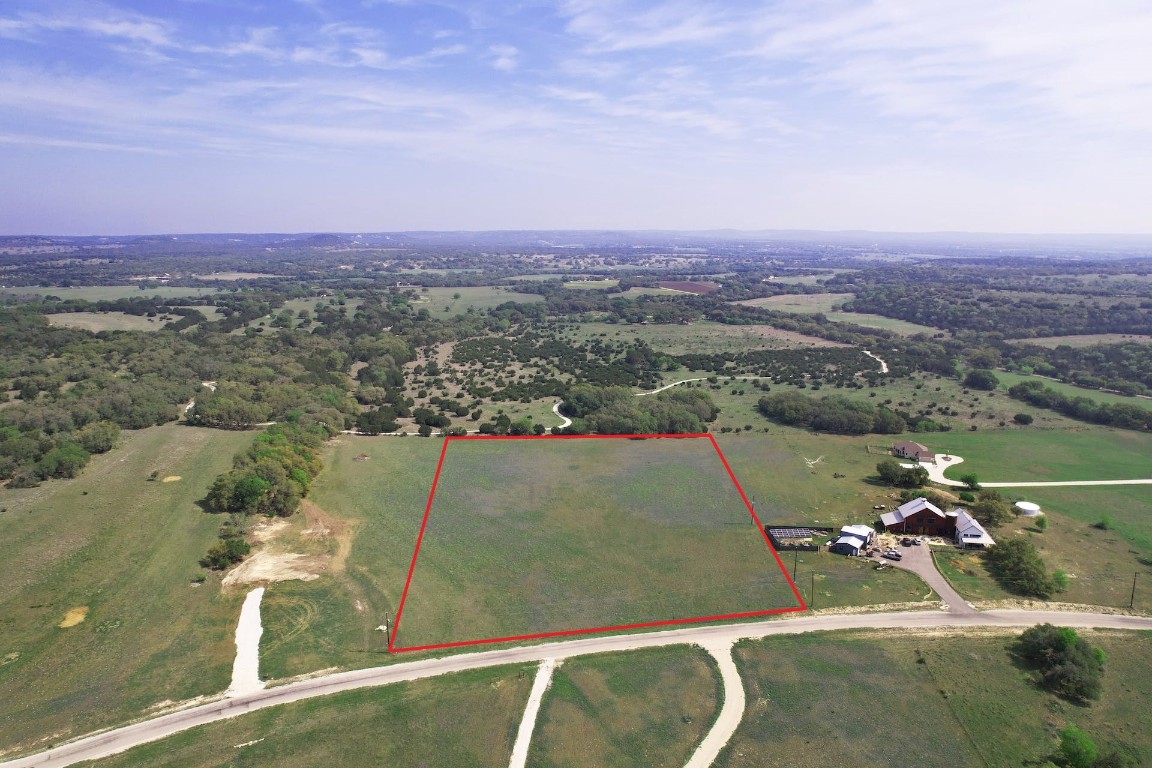 Cleared and level lot with distant views, this large lot affords great opportunities to develop an outstanding hill country homestead. Lot lines are approximate.