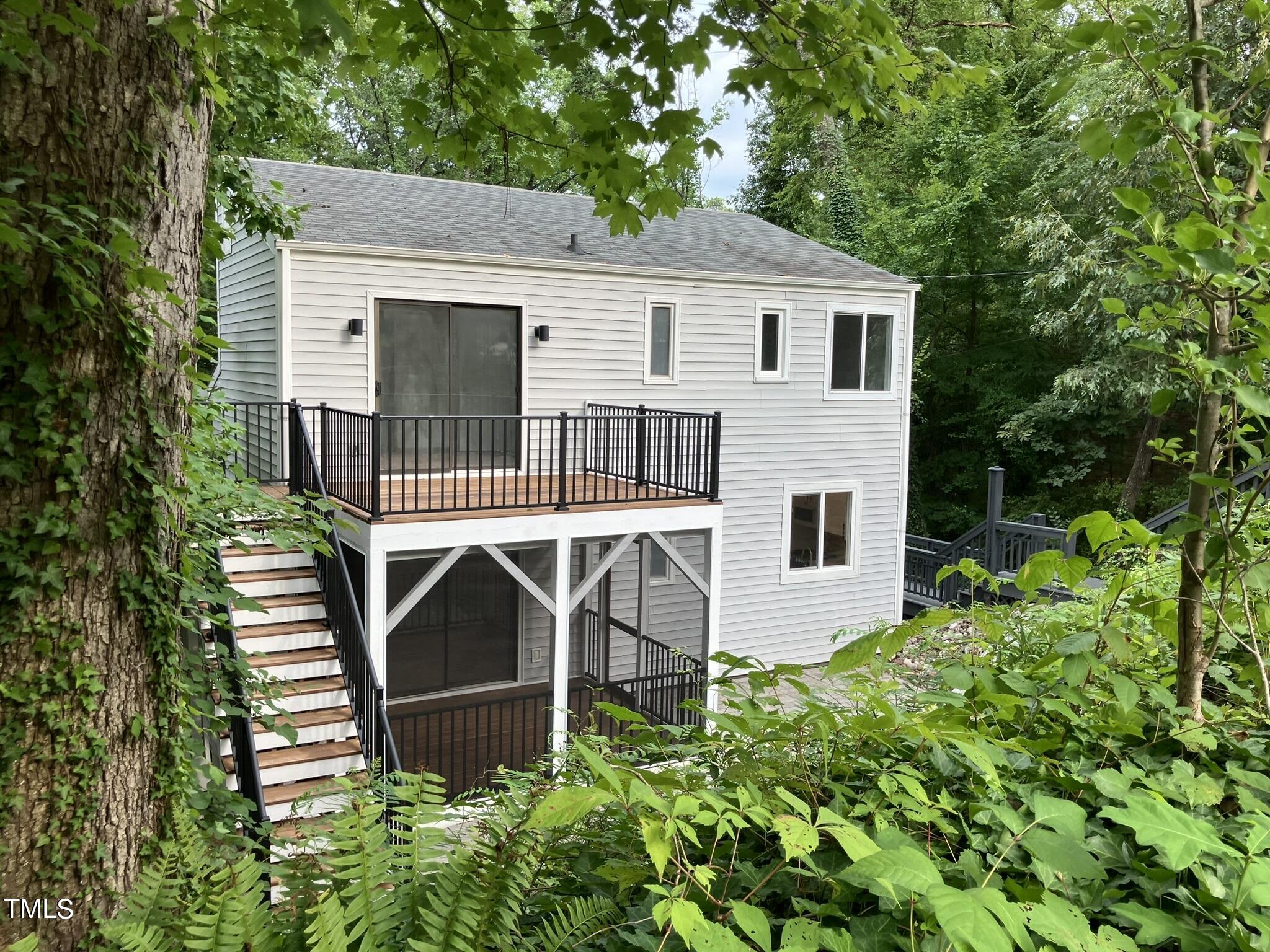 a house view with a garden space