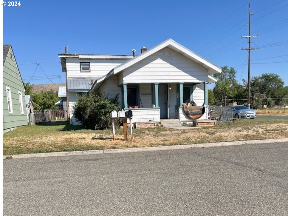 a front view of a house with porch