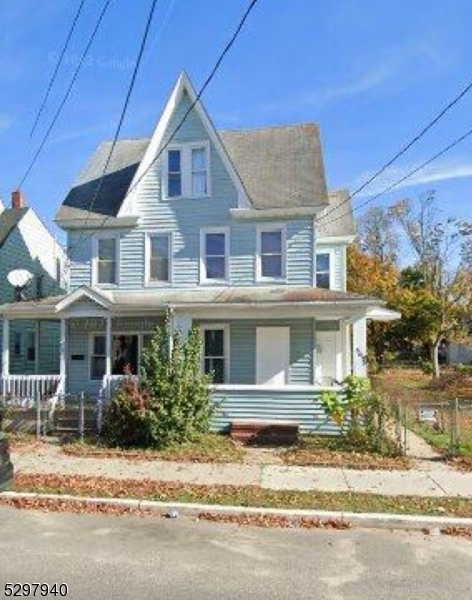 front view of a house with a porch