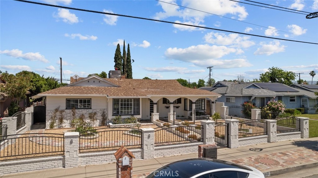 a view of a house with a patio