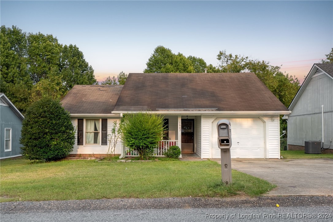 front view of house with a yard