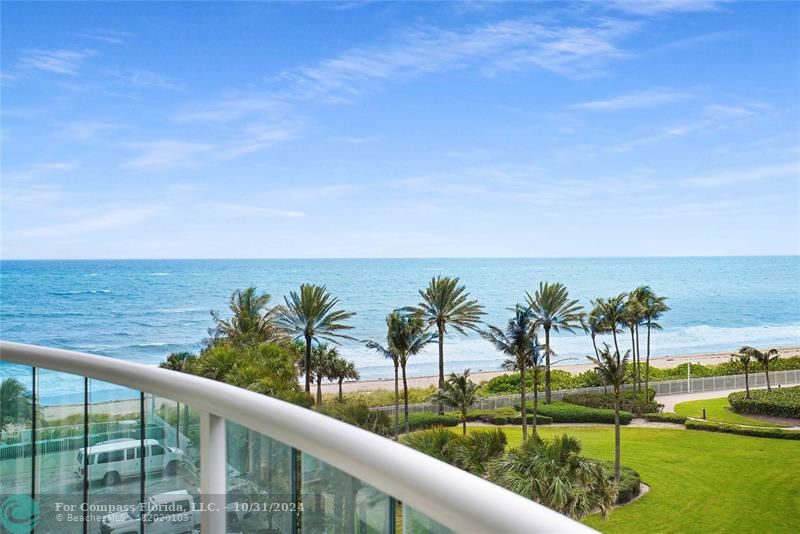 Ocean views from the balcony