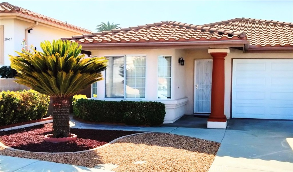 a front view of a house