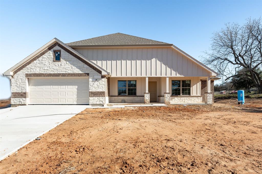 front view of a house with a outdoor space