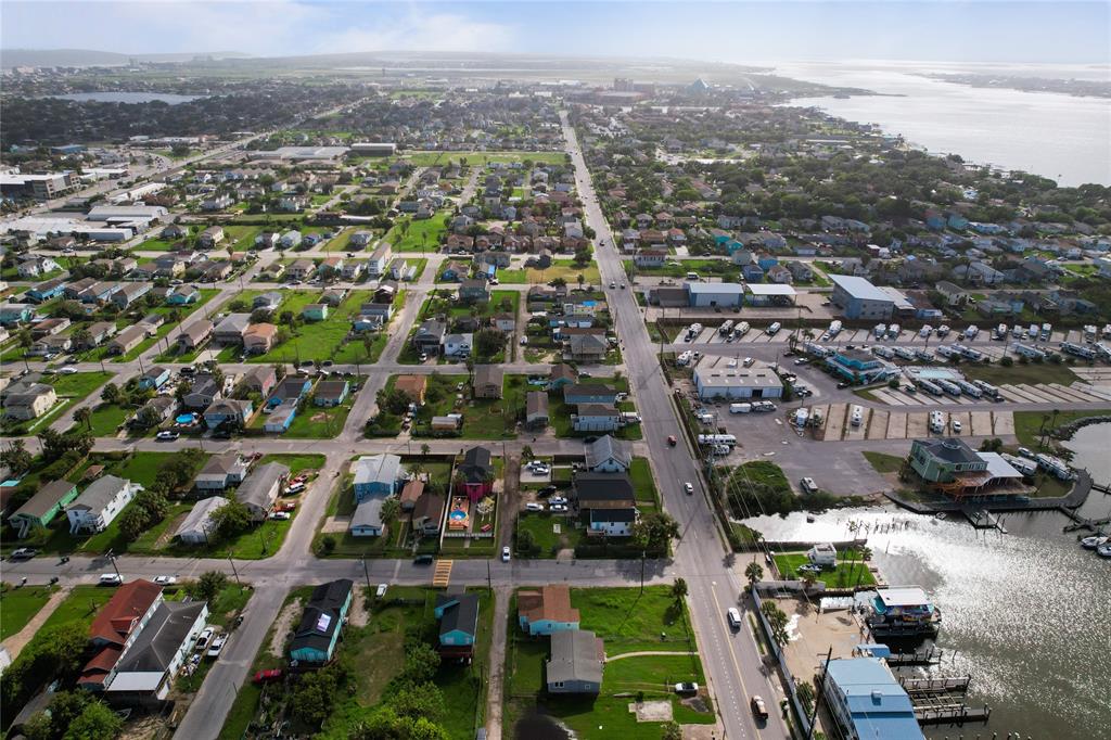 an aerial view of city