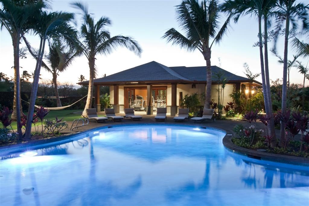 a view of outdoor space with swimming pool and patio