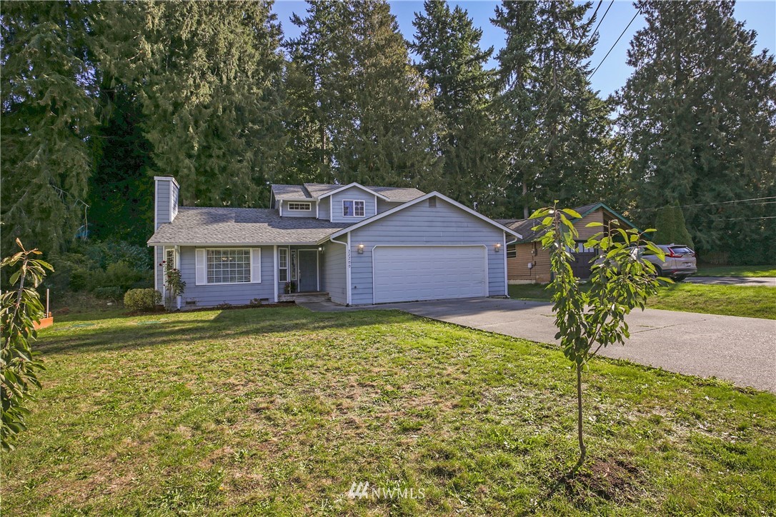 a view of a house with garden