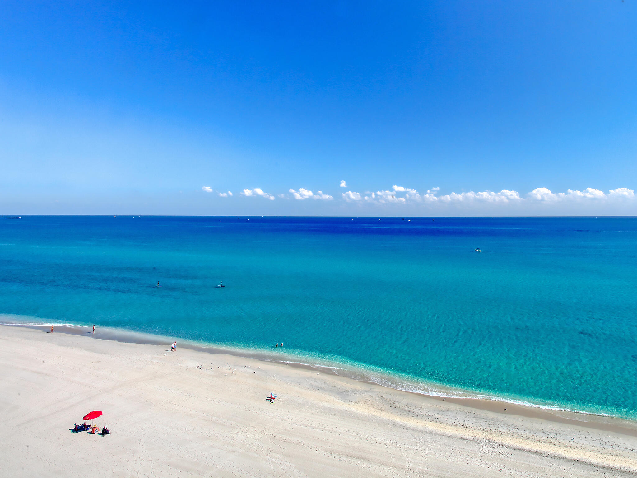 Beach view from balcony