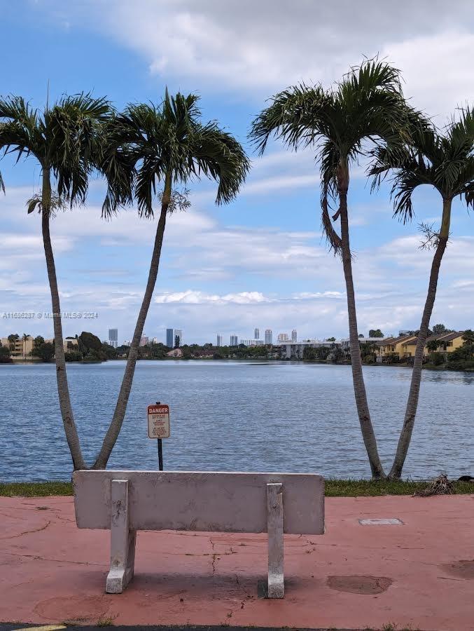 a view of a lake with a ocean view