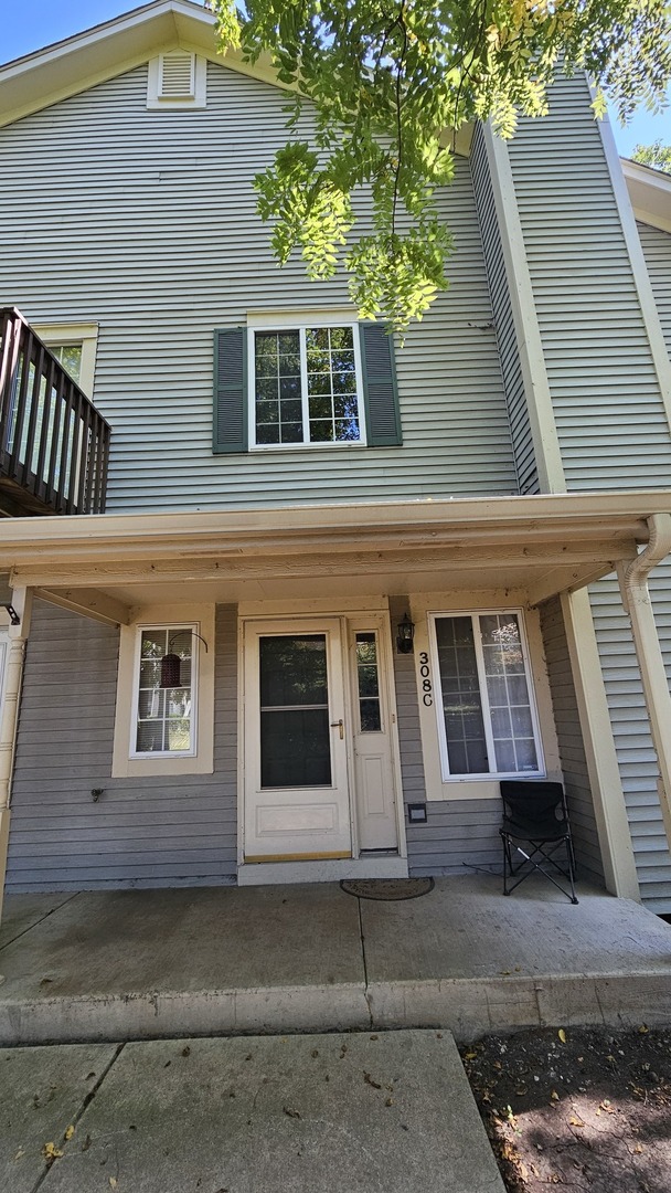 a front view of a house