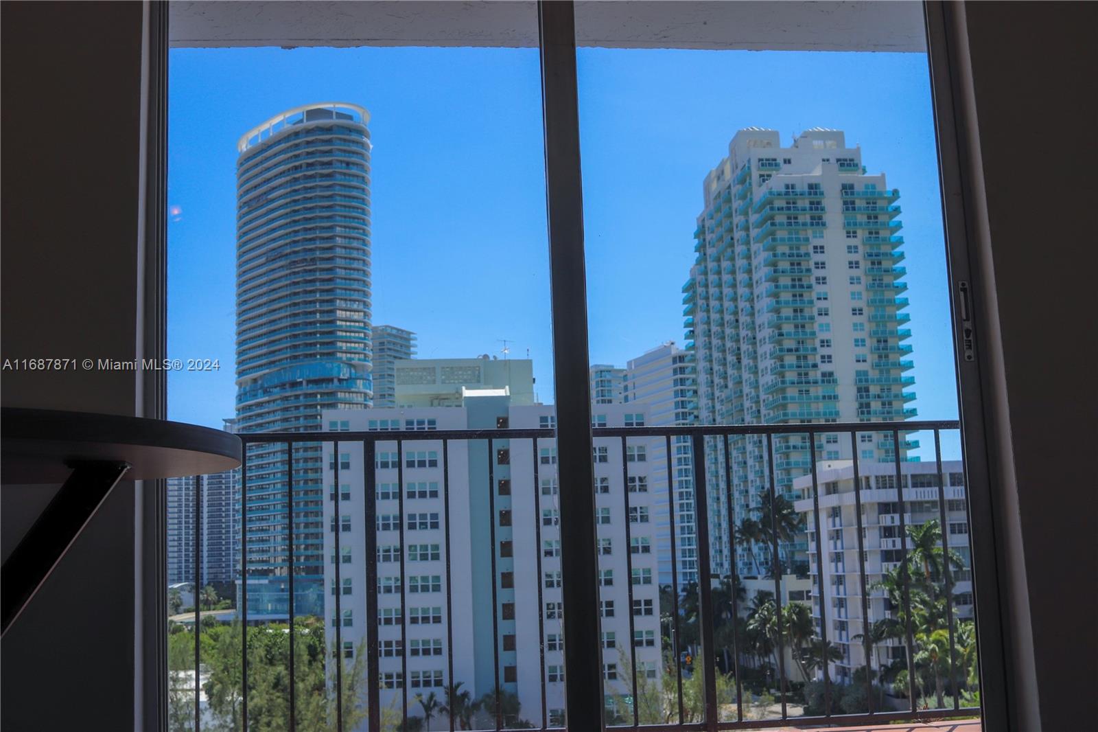 a view of balcony with window