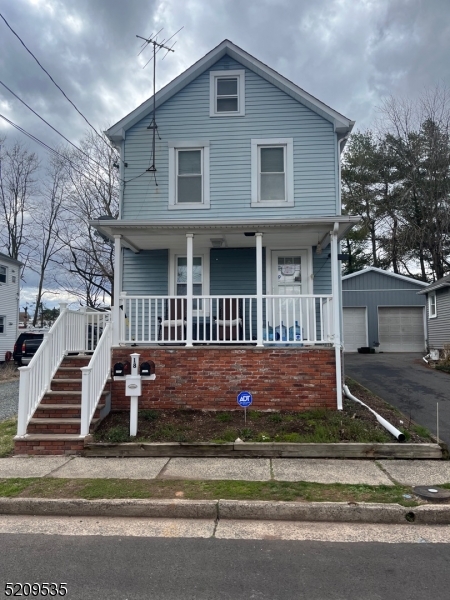 a front view of a house