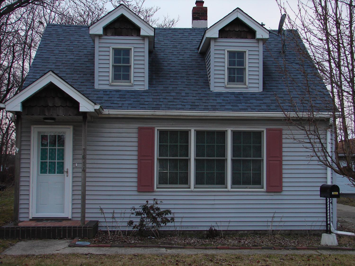 a front view of a house