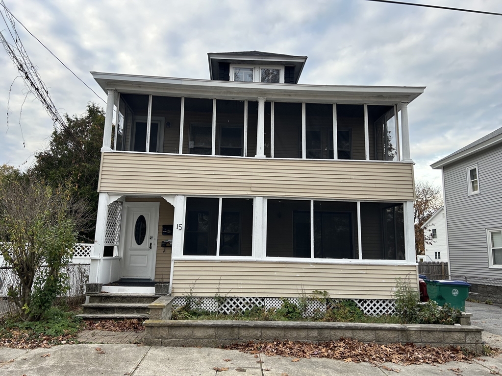 a house that has a window in front of it