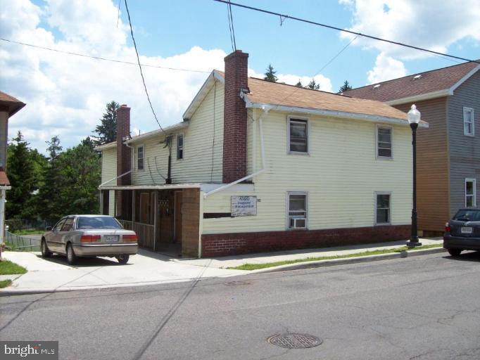 a car parked in front of house